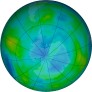Antarctic ozone map for 2025-06-05
